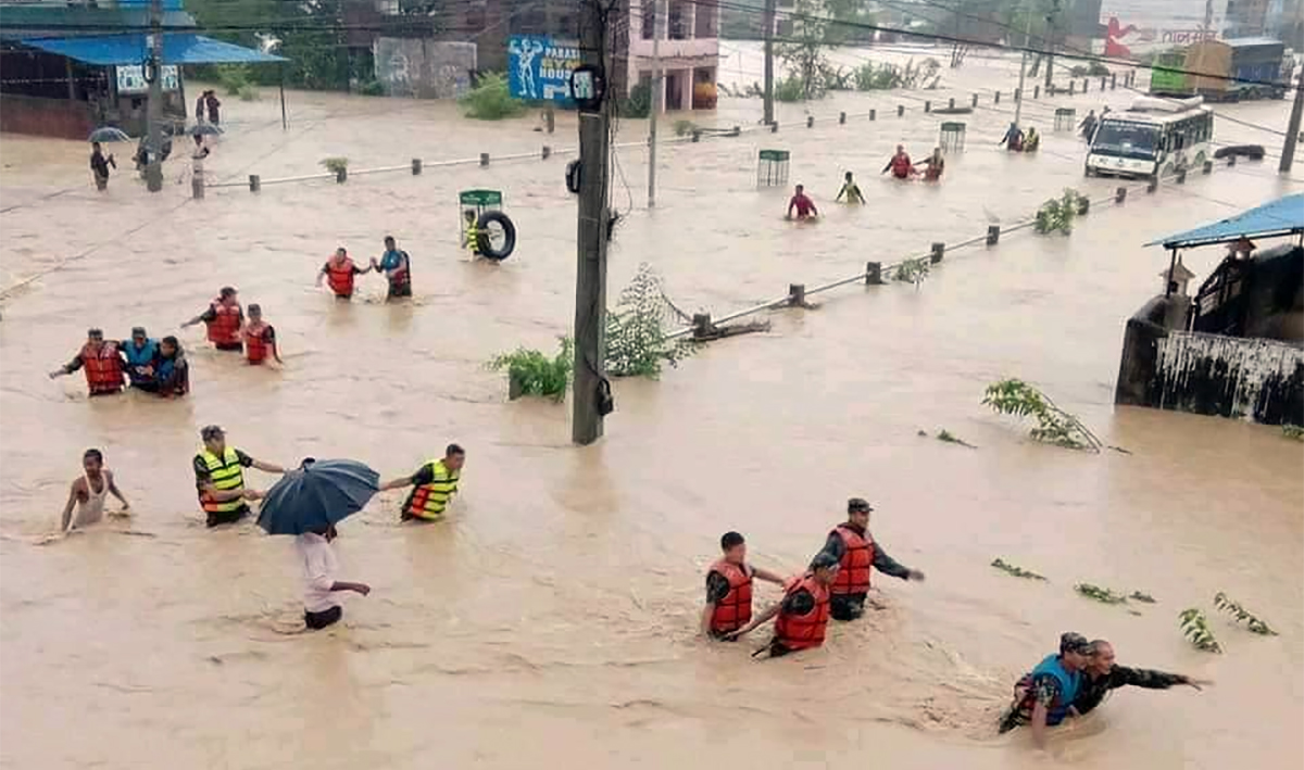 नेपालमा २४ घण्टामा बाढीपहिरोबाट ७ जनाको मृत्यु, ७ बेपत्ता